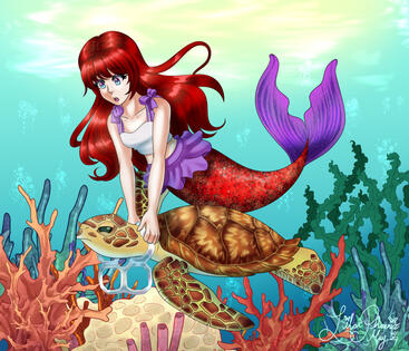 Beth Helps a Sea Turtle